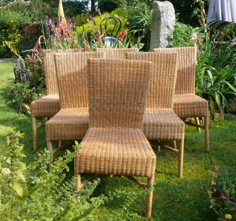 fauteuil jardin rotin